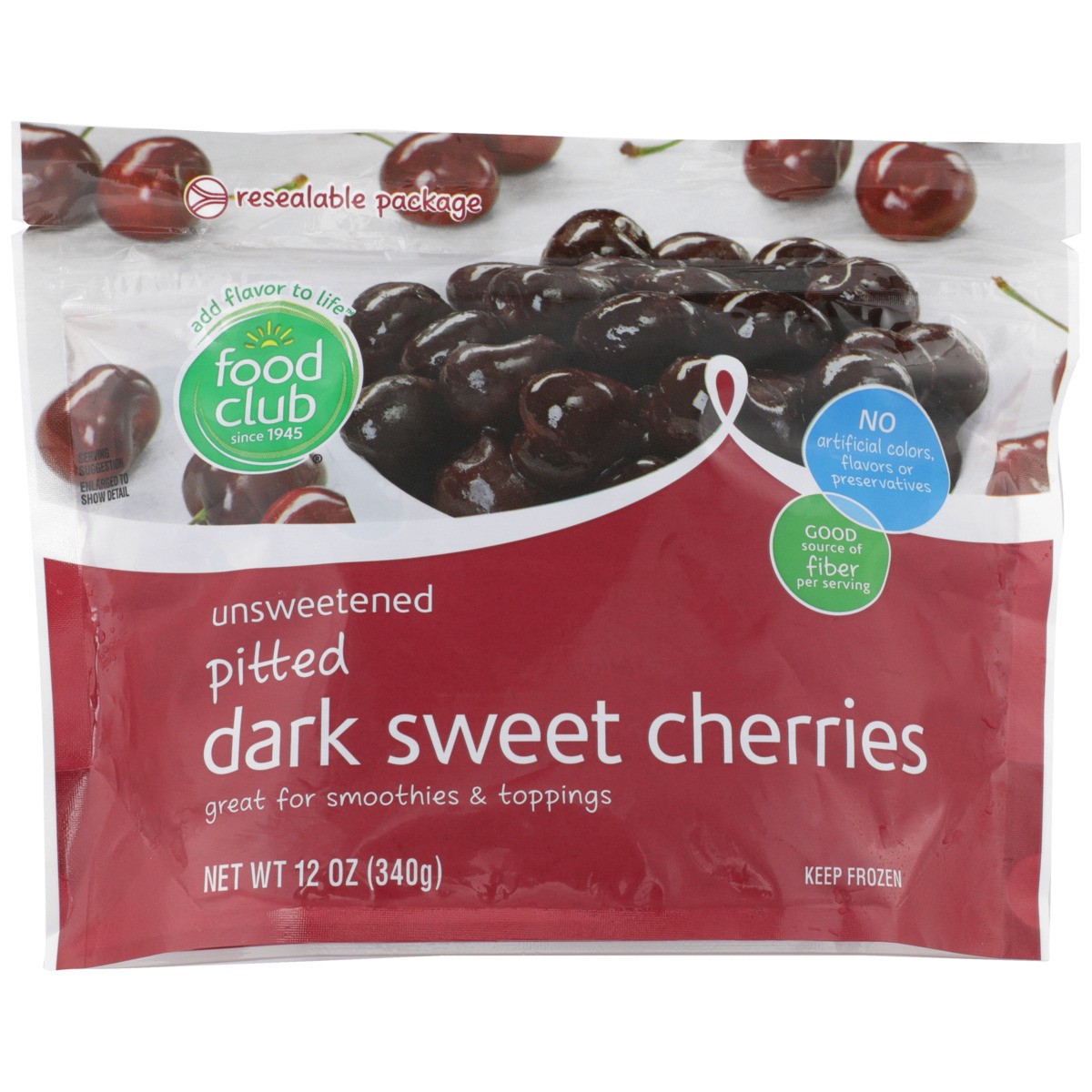 slide 6 of 9, Food Club Dark Sweet Cherries, 12 oz