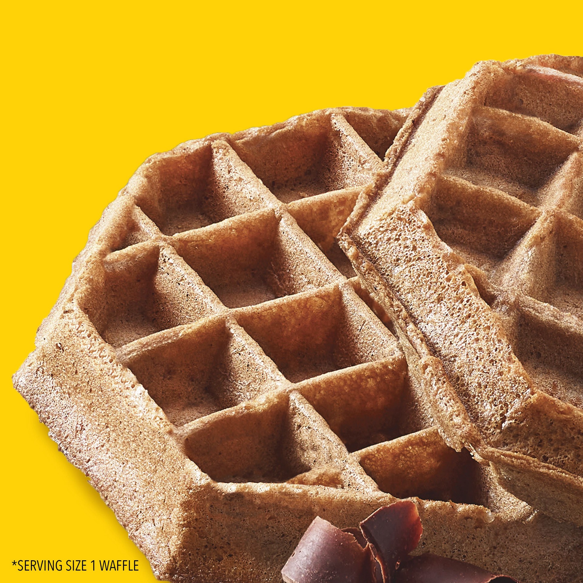 slide 3 of 5, Eggo Thick and Fluffy Frozen Waffles, Frozen Breakfast, Resealable. Belgian Style, Tiramisu, 11.6oz Box, 6 Waffles, 11.6 oz