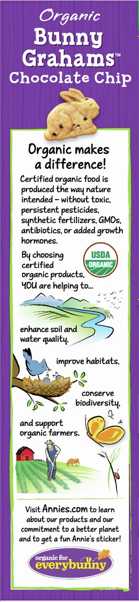 slide 11 of 14, Annie's Organic Bunny Grahams Snacks, Chocolate Chip, 7.5 oz, 7.5 oz