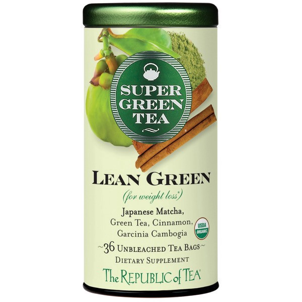 slide 1 of 1, The Republic of Tea Lean Green Super Green Tea, Japanese Matcha Green Tea, 36 ct