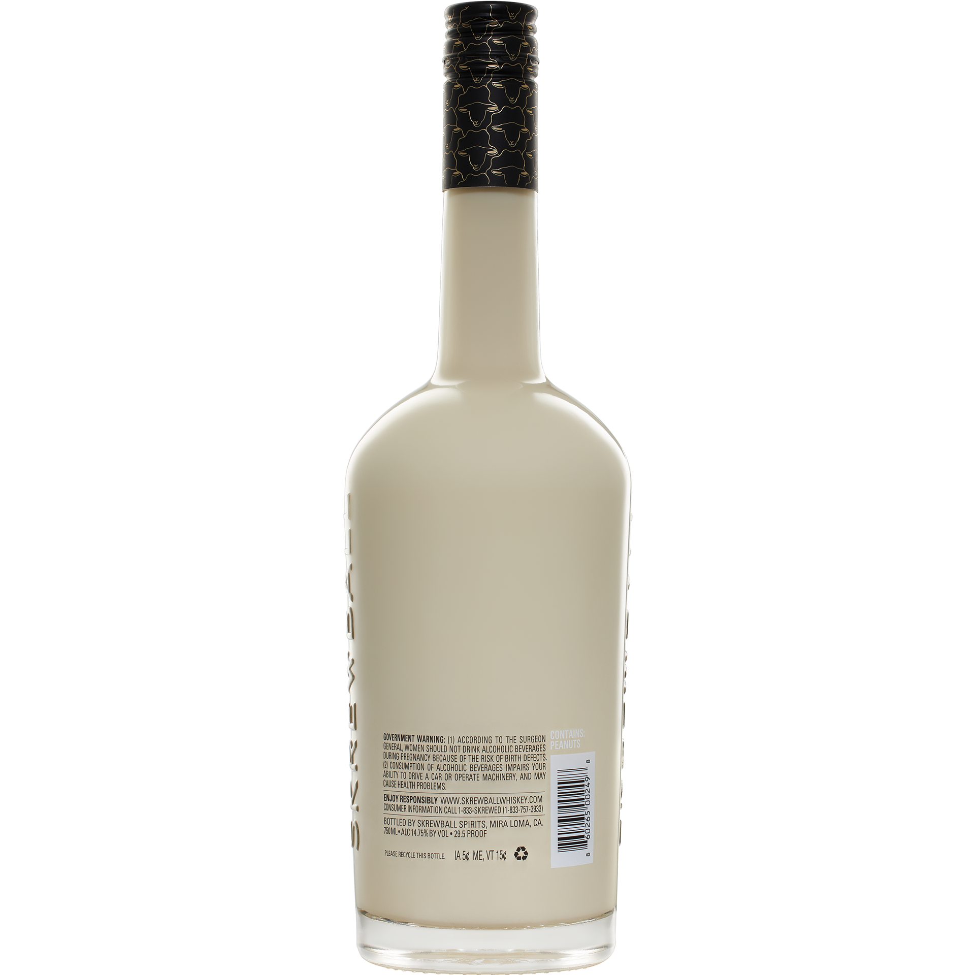 slide 3 of 3, Skrewball Eggnog Flavored Whiskey, 750 mL Bottle, 14.75% ABV, 750 ml