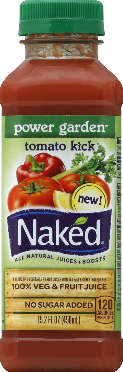 slide 4 of 4, Naked Tomato Kick 100% Juice, 15 oz