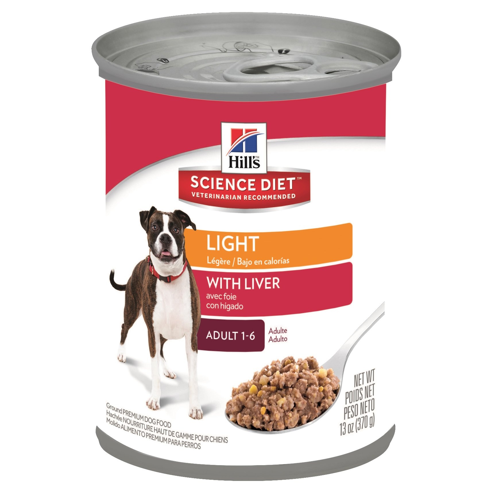 Hill's Science Diet Adult Light Savory Liver Entree Canned Dog Food 13 ...