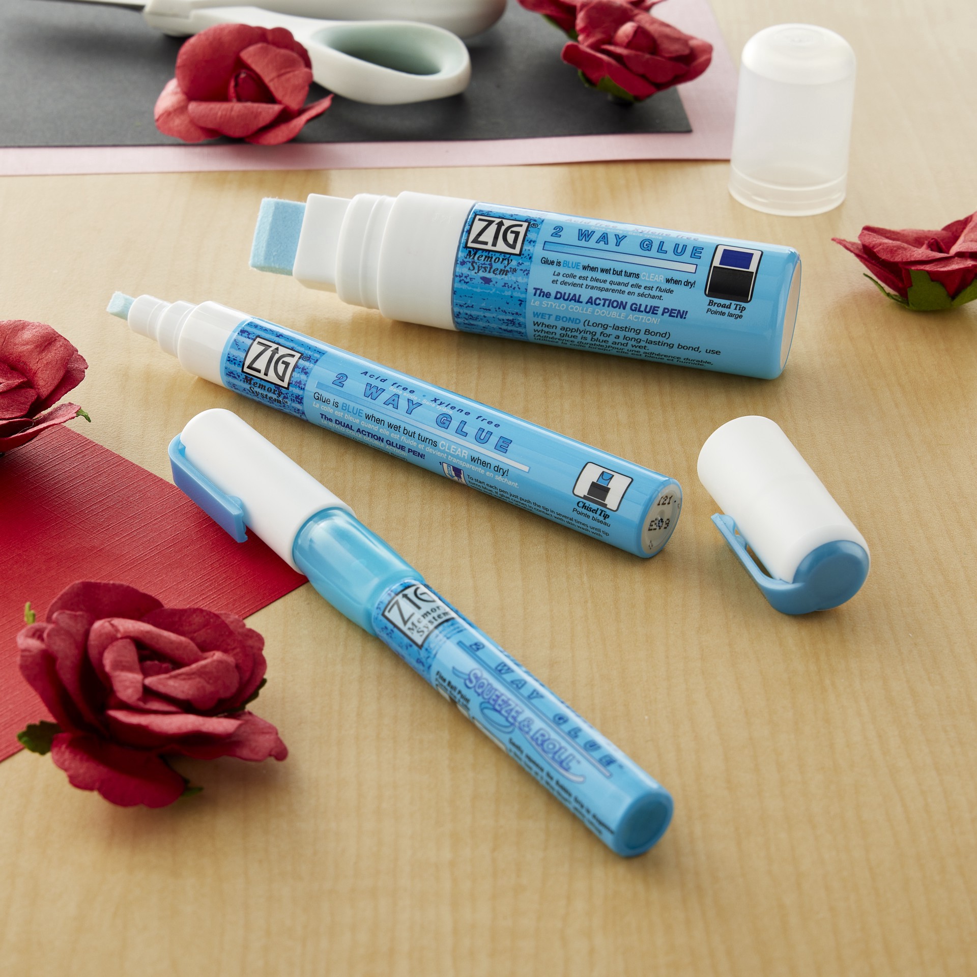 slide 2 of 4, 2-Way Glue Pen Variety Pack By Recollections, 1 ct