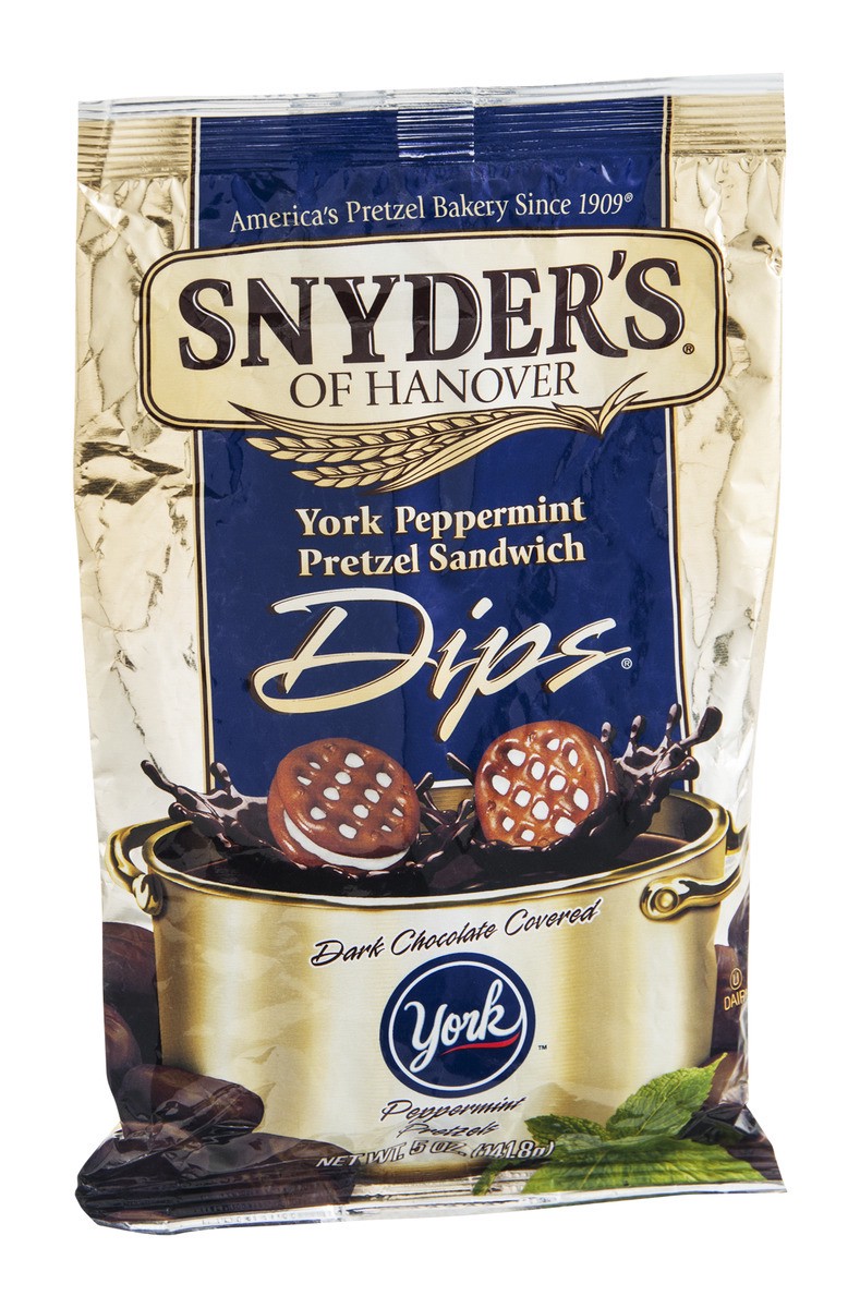 slide 2 of 9, Snyder's of Hanover York Peppermint Pretzel Sandwich Dips, 5 oz