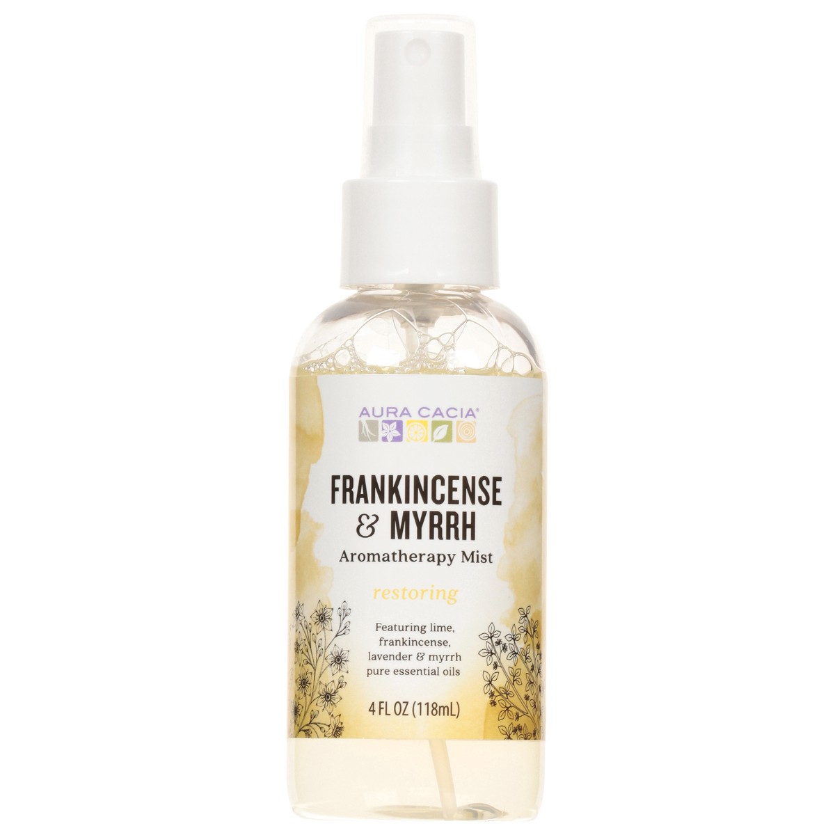 slide 1 of 9, Aura Cacia Frankincense Myrrh Mist, 4 oz