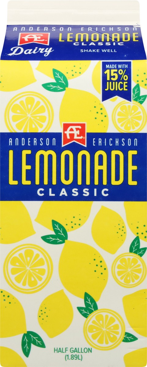 slide 5 of 9, Anderson Erickson Dairy AE Dairy Lemonade, 64 fl oz