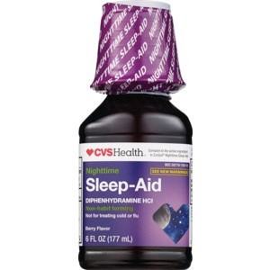slide 1 of 1, CVS Health Nighttime Sleep Aid Liquid, Berry, 6 Oz, 6 oz