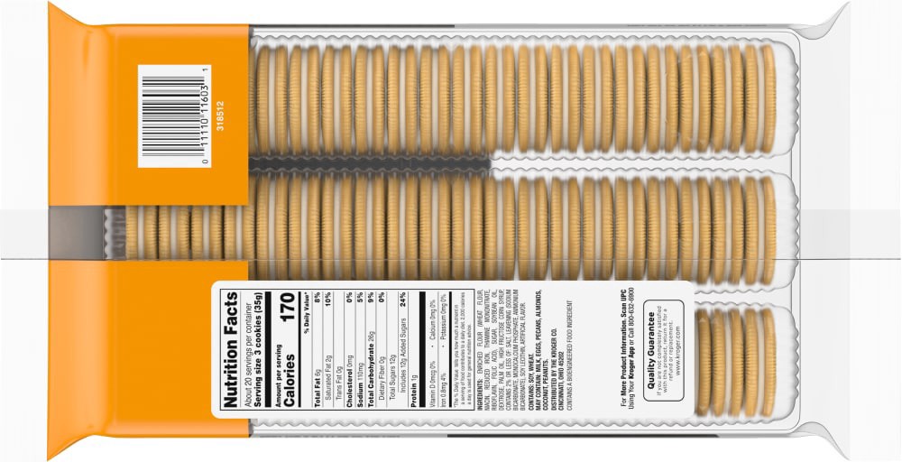 slide 2 of 2, Smart Way Vanilla Sandwich Cookies, 25 oz