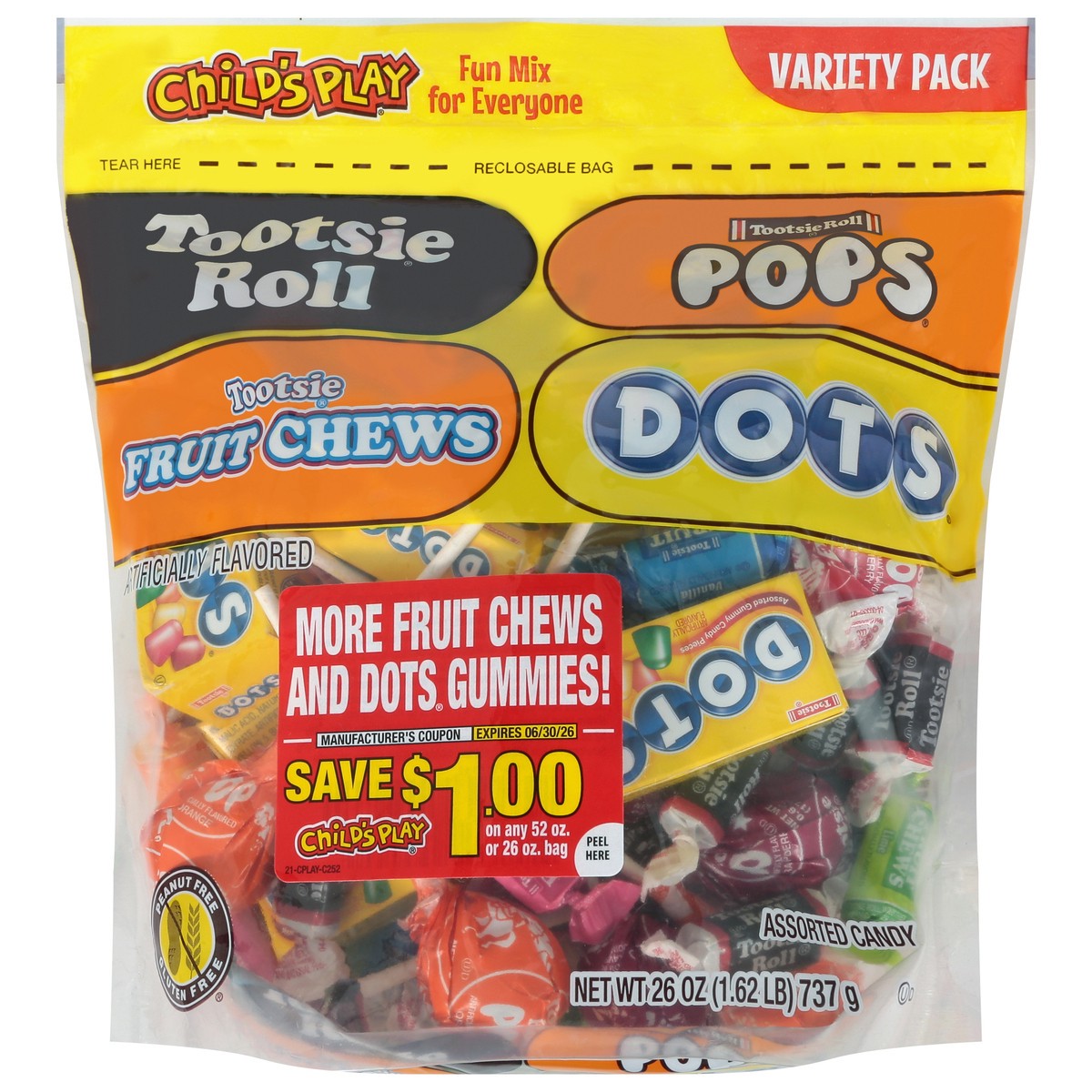 slide 1 of 17, Child's Play Assorted Candy Variety Pack 26 oz, 26 oz