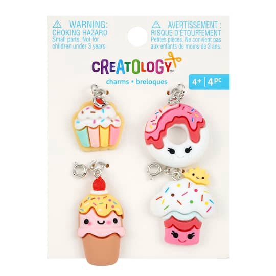 slide 1 of 2, Cupcake & Donut Charm Set By Creatology, 24mm to 38mm charm size range