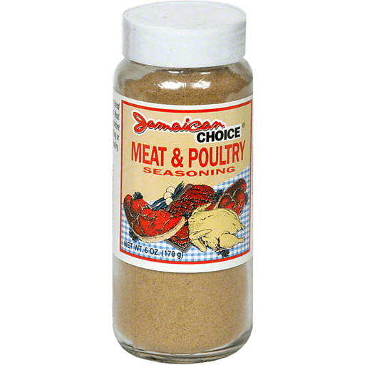 slide 1 of 1, Jamaican Choice Jam.Chc. Meat & Poultry Seas., 6 oz
