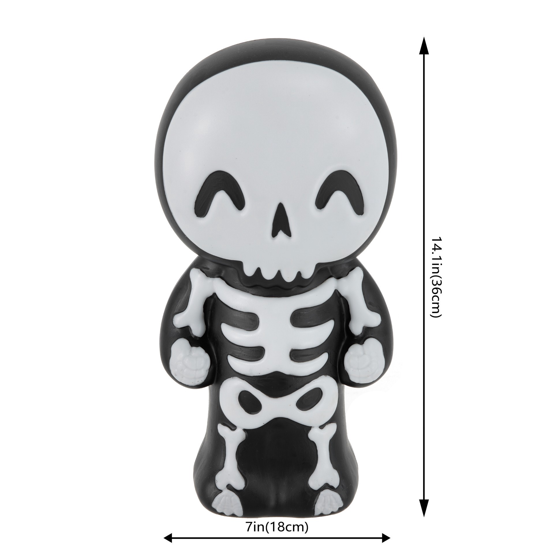 slide 3 of 4, 14" Color Changing Led Animated Skeleton Blow Mold By Ashland, 14 in