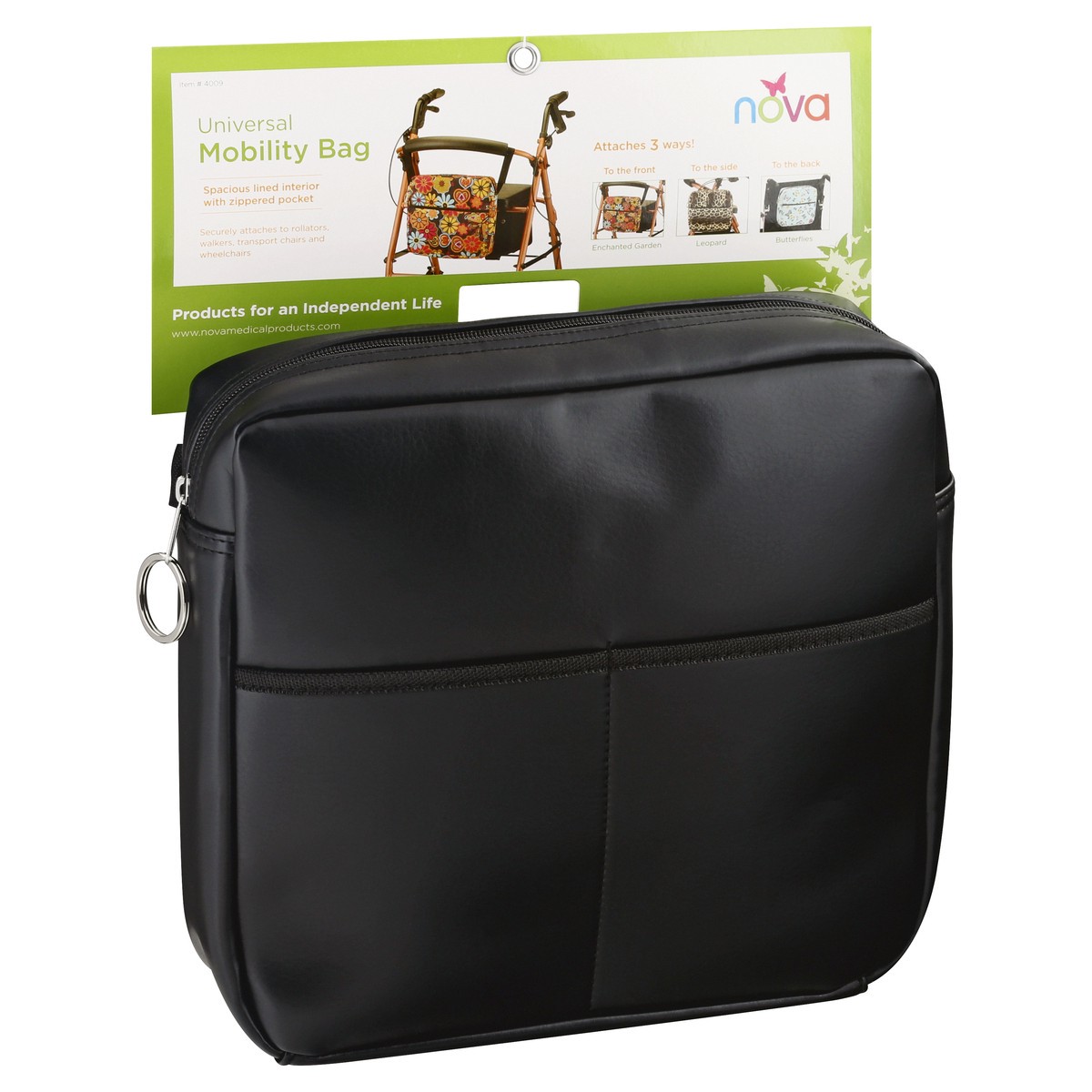 slide 9 of 9, Nova Universal Walker Bag - Black, 1 ct