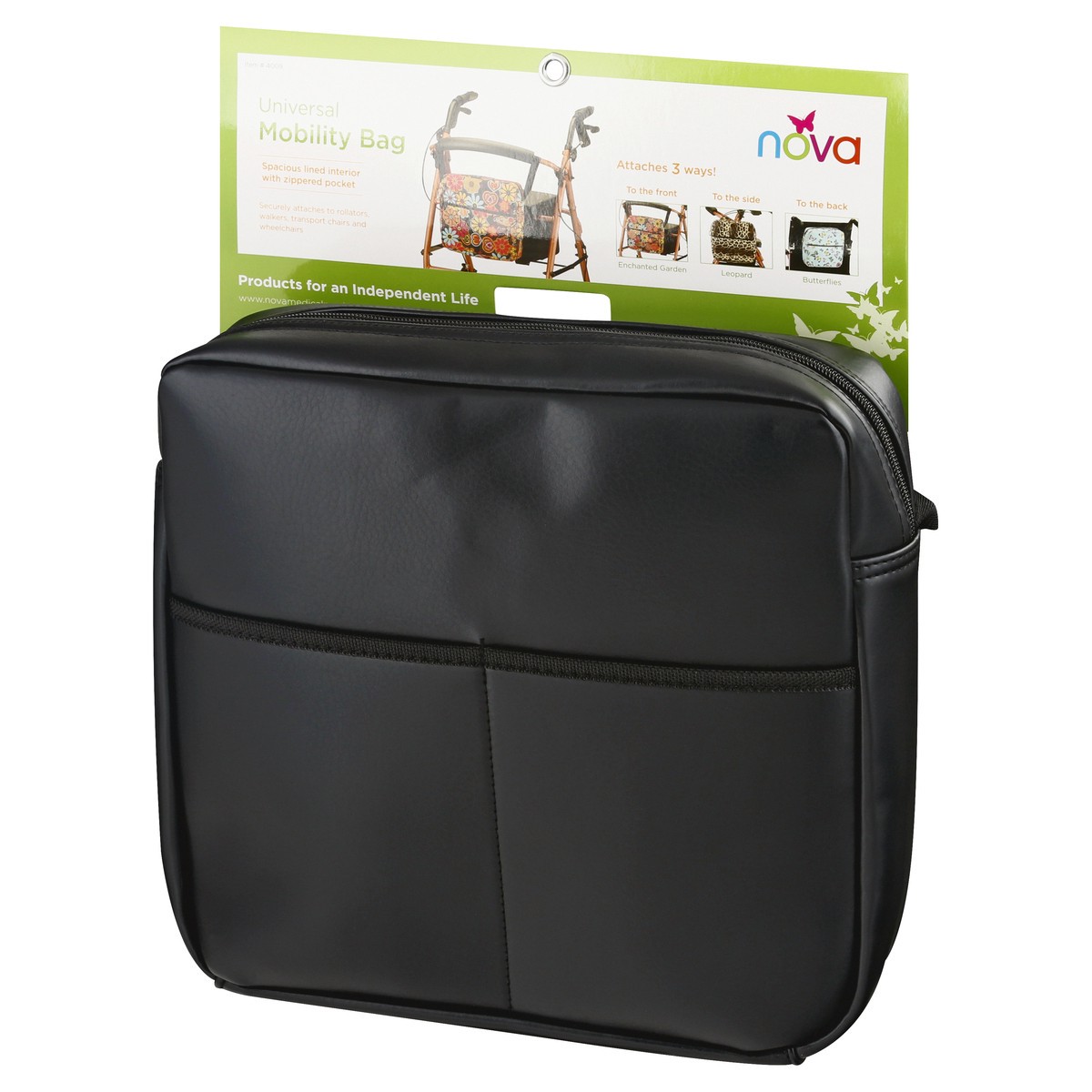 slide 7 of 9, Nova Universal Walker Bag - Black, 1 ct