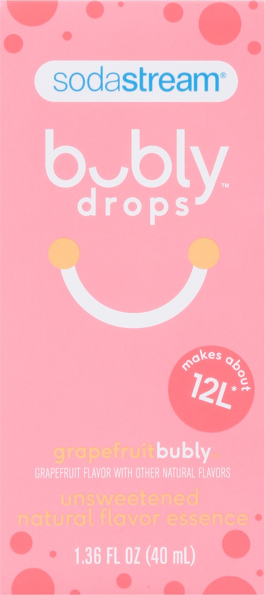 slide 7 of 9, SodaStream Grapefruit Bubly Drops 1.36 fl oz, 1.36 fl oz
