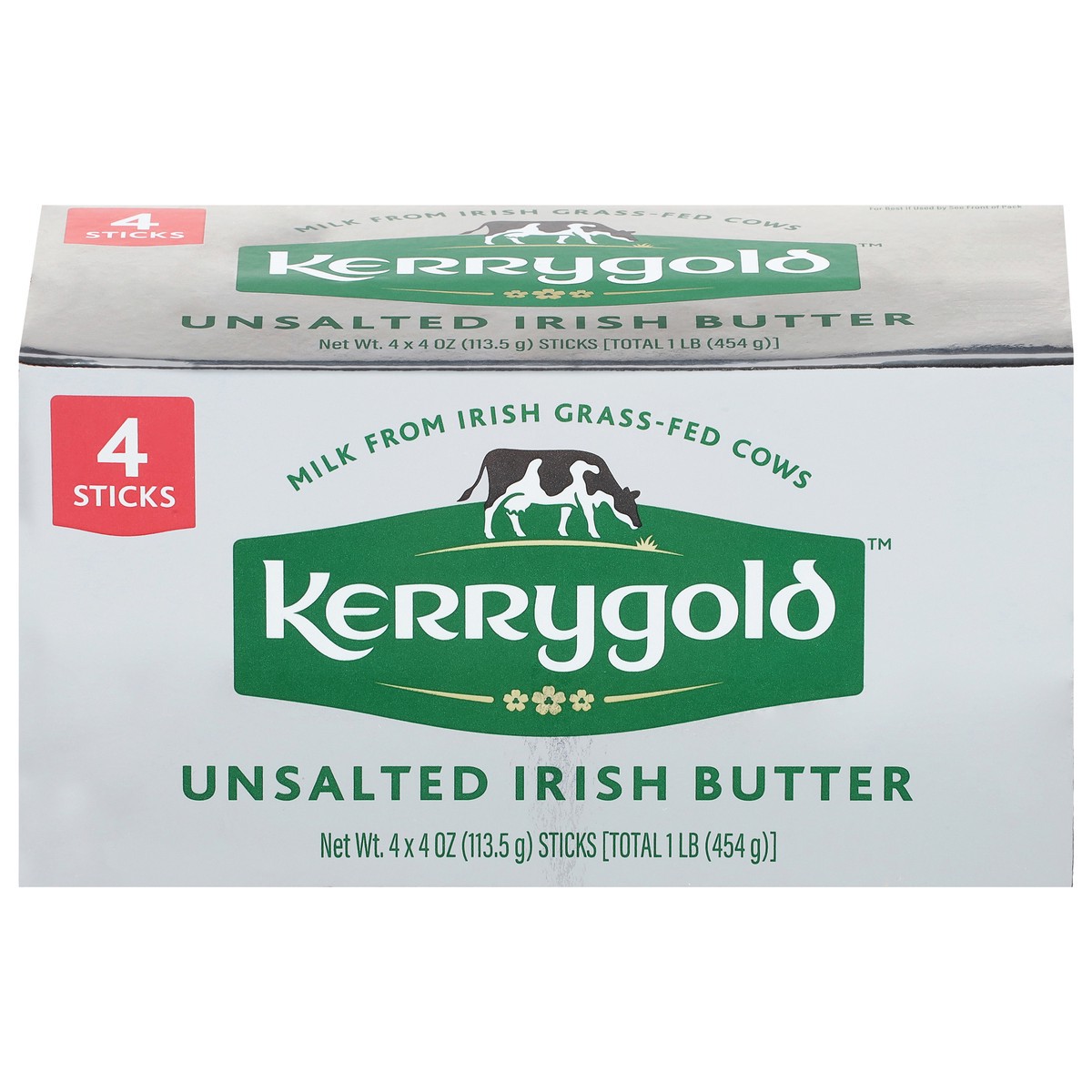 slide 1 of 10, Kerrygold Pure Irish Salted Butter 4 ea, 4 ct