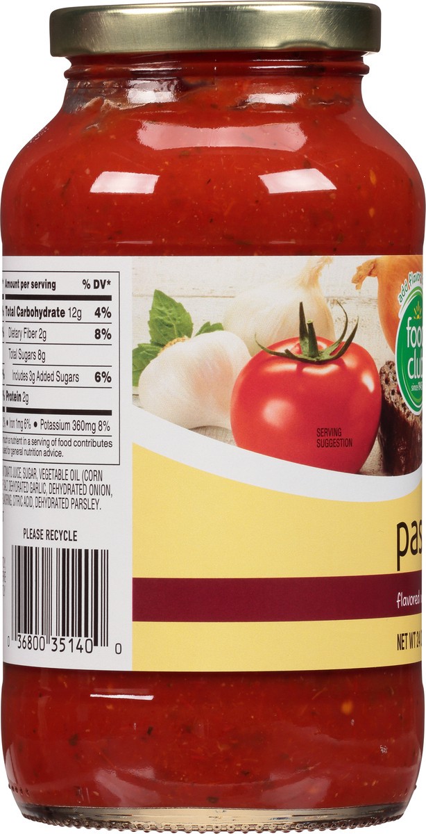 slide 7 of 17, Food Club Pasta Sauce Flavored with Meat 24 oz, 24 oz