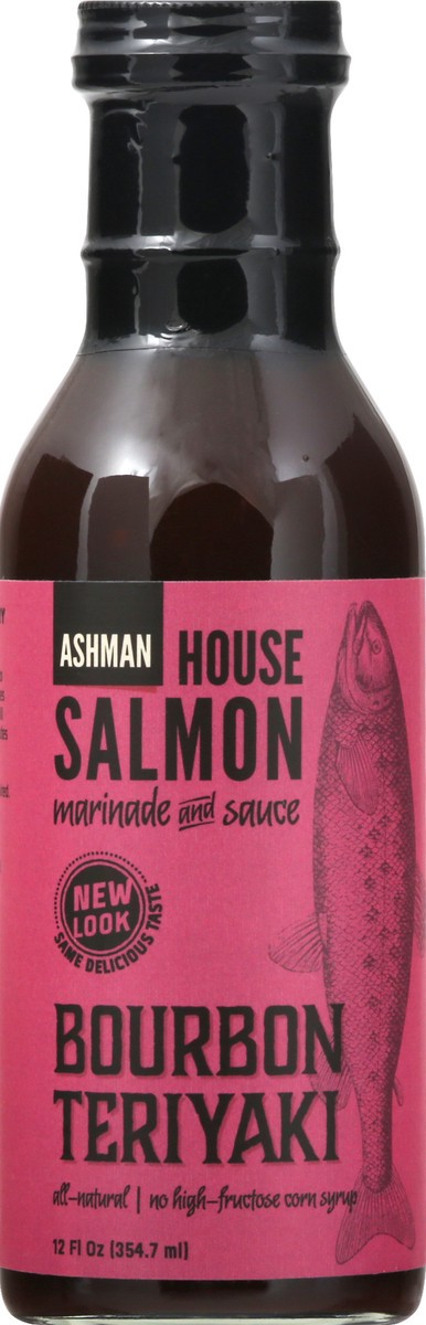 slide 9 of 13, Ashman House Salmon Bourbon Teriyaki Marniade, 12 oz