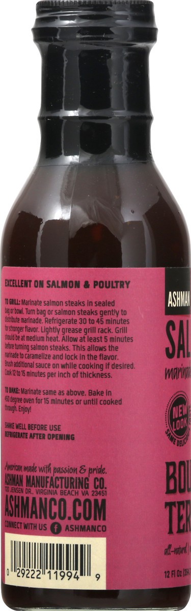 slide 2 of 13, Ashman House Salmon Bourbon Teriyaki Marniade, 12 oz