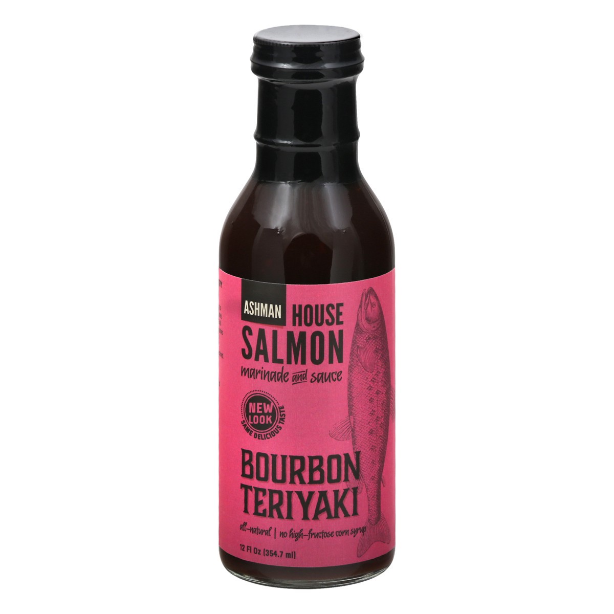 slide 12 of 13, Ashman House Salmon Bourbon Teriyaki Marniade, 12 oz