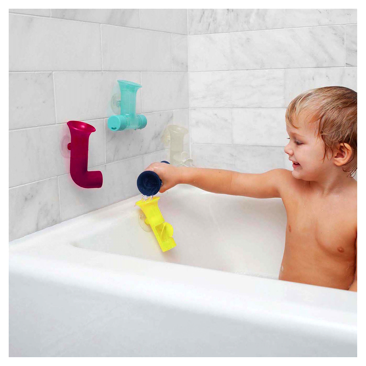 slide 5 of 25, Boon PIPES Building Bath Toy Set, 5 ct