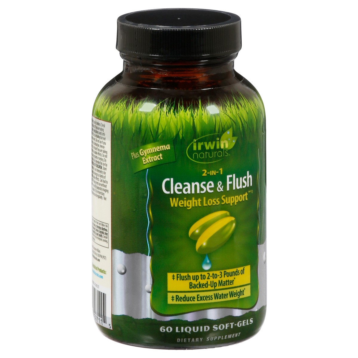 slide 9 of 9, Irwin Naturals 2-in-1 Cleanse & Flush 60 Liquid Soft-Gels, 60 ct