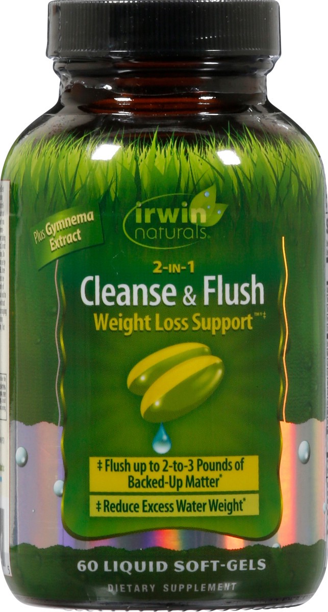 slide 7 of 9, Irwin Naturals 2-in-1 Cleanse & Flush 60 Liquid Soft-Gels, 60 ct
