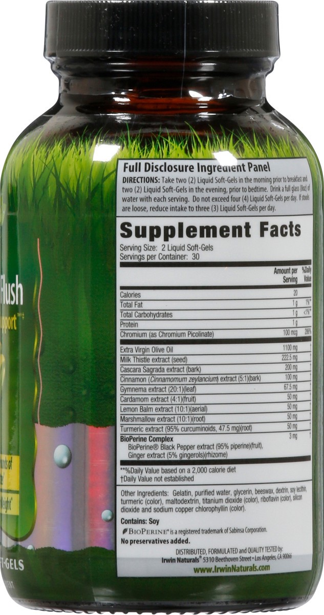 slide 4 of 9, Irwin Naturals 2-in-1 Cleanse & Flush 60 Liquid Soft-Gels, 60 ct