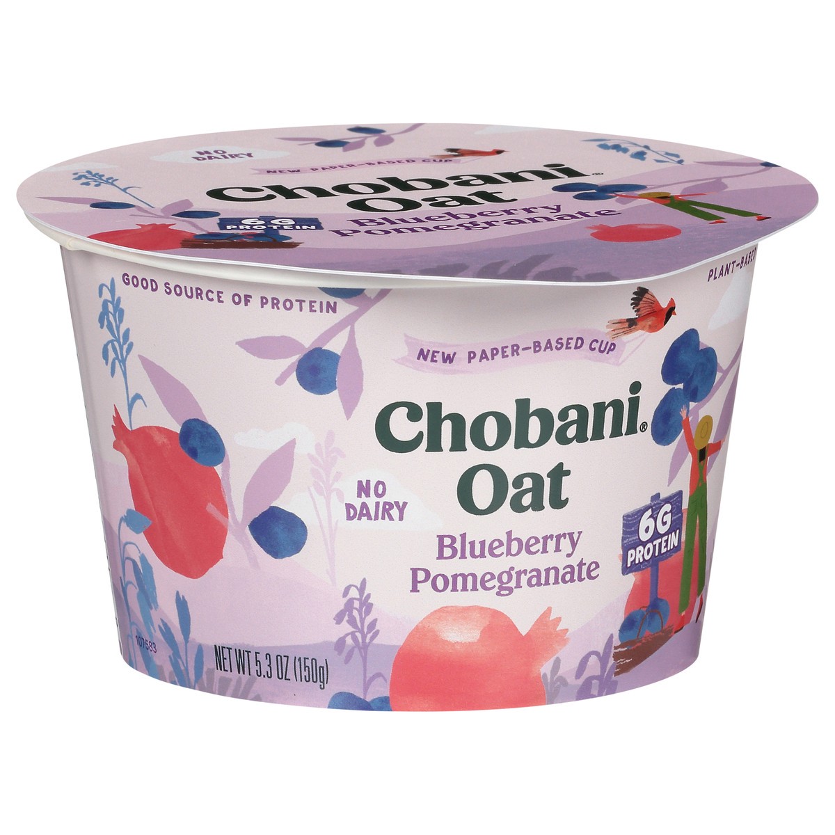 slide 3 of 14, Chobani Blueberry Pomeg Oat Yogurt, 5.3 oz