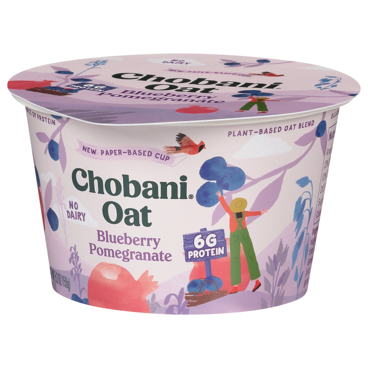 slide 4 of 14, Chobani Blueberry Pomeg Oat Yogurt, 5.3 oz