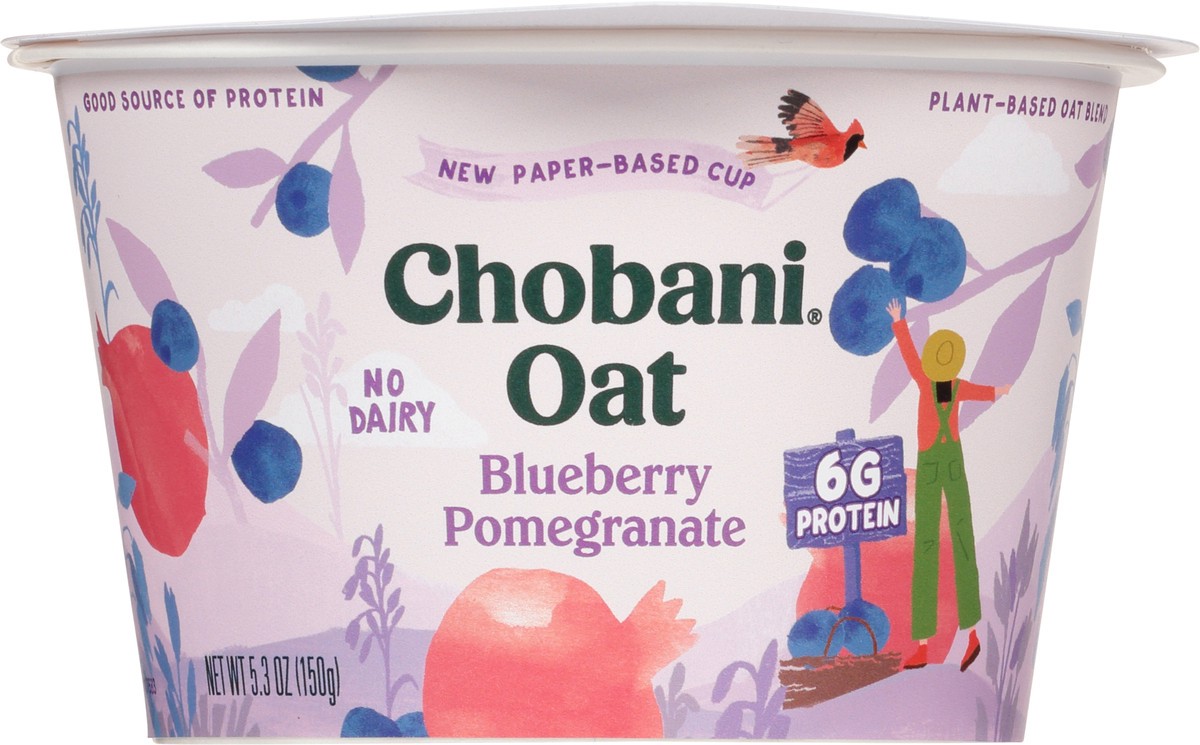 slide 1 of 14, Chobani Blueberry Pomeg Oat Yogurt, 5.3 oz