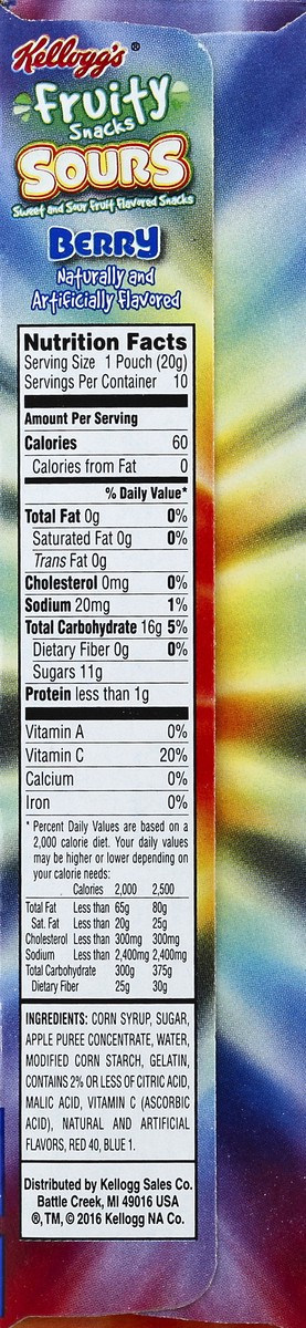 slide 3 of 8, Kellogg's Fruity Snacks 10 ea, 10 ct