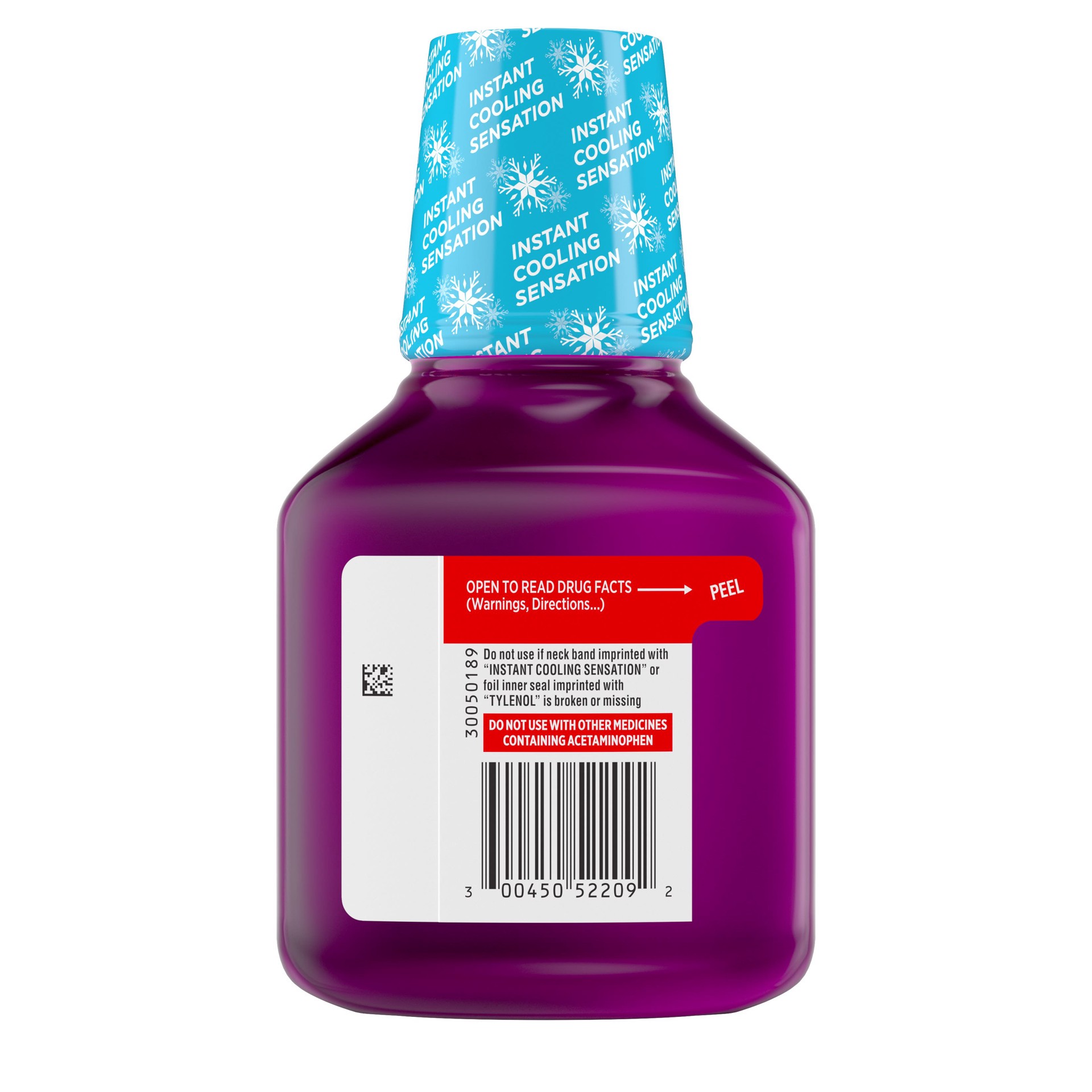 slide 6 of 8, Tylenol Extra Strength Severe Cough + Sore Throat Night Liquid, 8 Oz., 8 fl oz