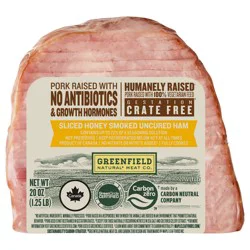 Greenfield Natural Meat Co. Quarter Sliced Honey Smoked Uncured Ham 20 oz