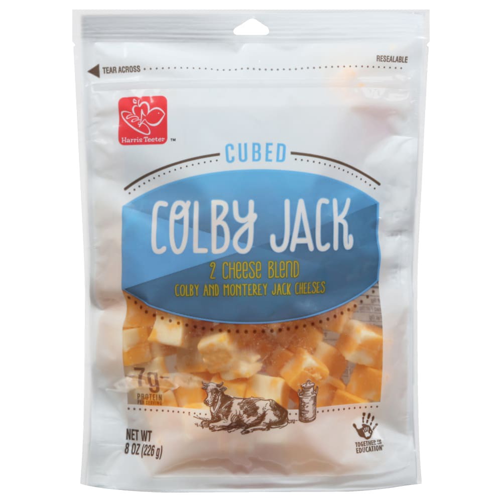 slide 1 of 1, Harris Teeter Colby Jack Cheese Cubes, 1 ct