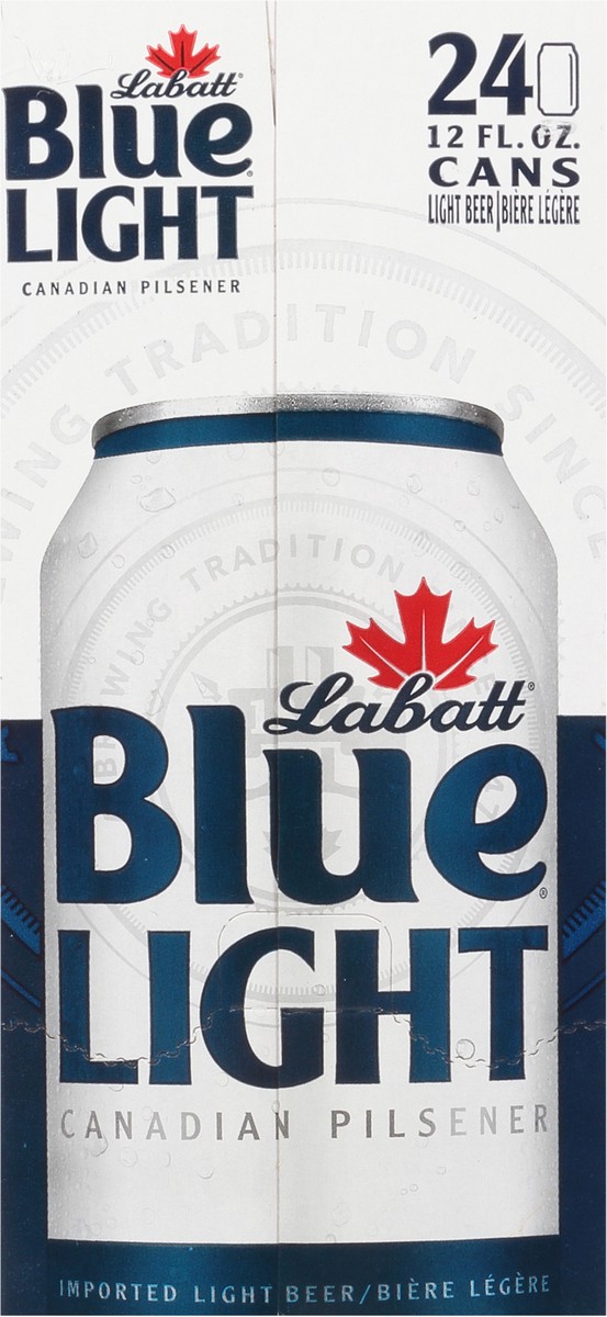 slide 5 of 13, Labatt Blue Light Canadian Pilsener Beer - 24pk/12oz Cans, 24 ct; 12 fl oz