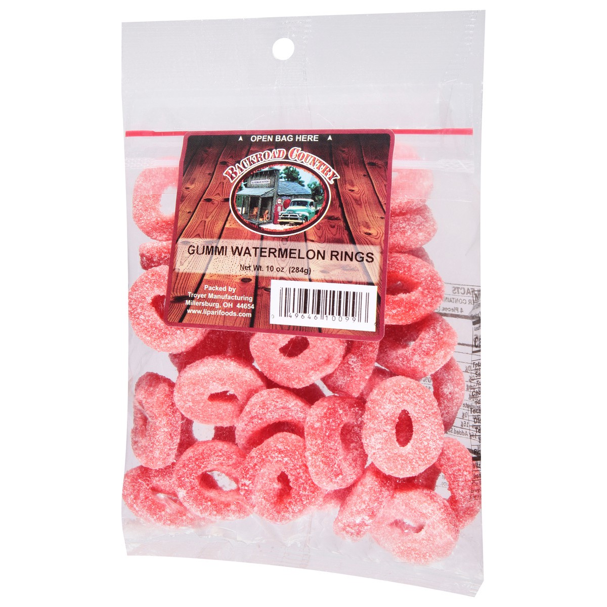 slide 11 of 12, Backroad Country Gummi Watermelon Rings 10 oz, 10 oz