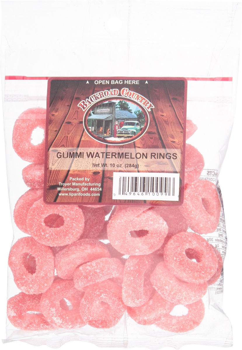 slide 12 of 12, Backroad Country Gummi Watermelon Rings 10 oz, 10 oz