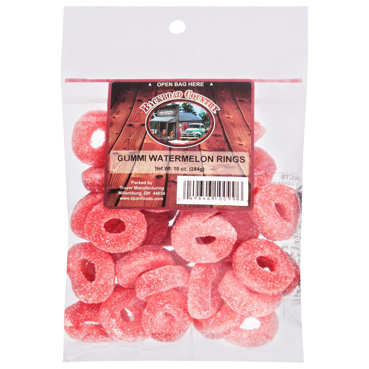 slide 1 of 12, Backroad Country Gummi Watermelon Rings 10 oz, 10 oz