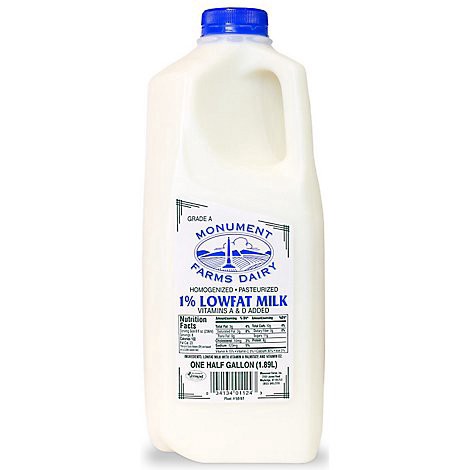 slide 1 of 1, Monument Farms Dairy Milk 1% Fat 64 Oz - 64 FZ, 64 fl oz
