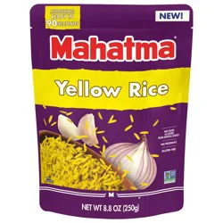 Mahatma Yellow Rice, Ready to Heat 90 Seconds, Gluten Free, Microwaveable Rice, 8.8 oz