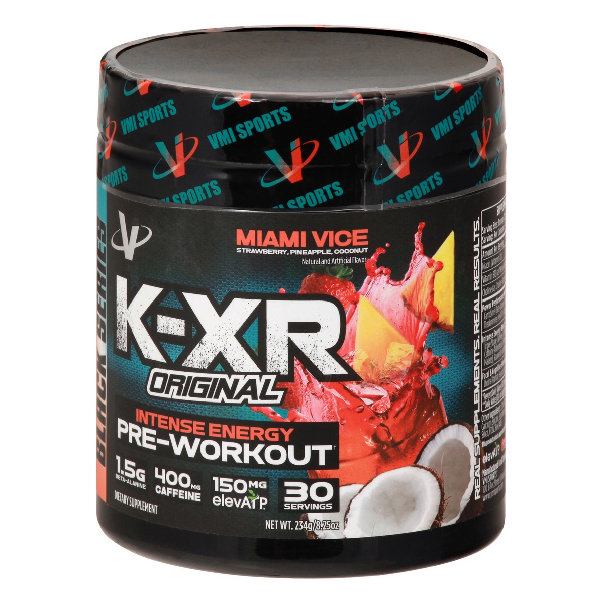 slide 3 of 9, VMI K-XR Black Series Original Intense Energy Miami Vice Pre-Workout 234 gr, 234 g