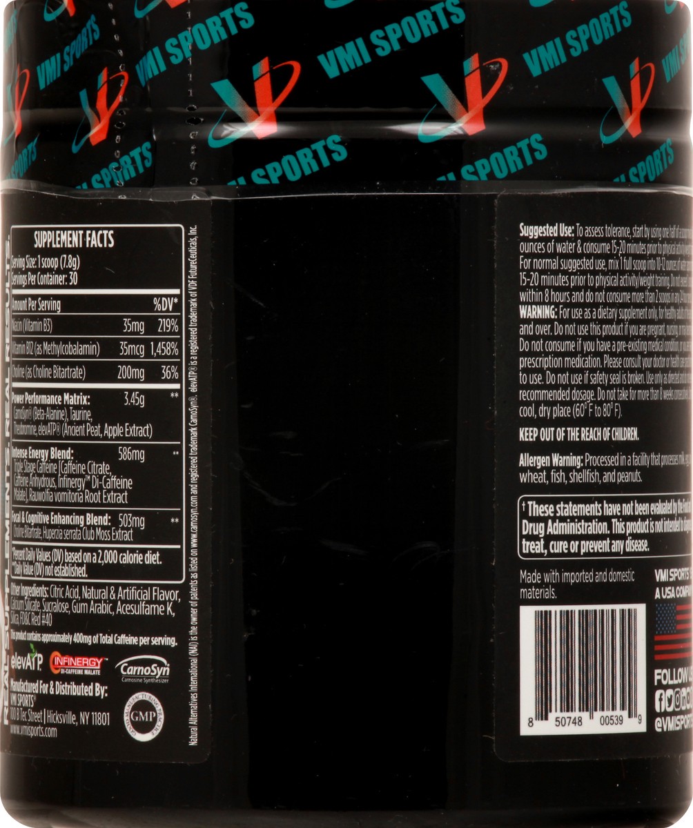 slide 8 of 9, VMI K-XR Black Series Original Intense Energy Miami Vice Pre-Workout 234 gr, 234 g