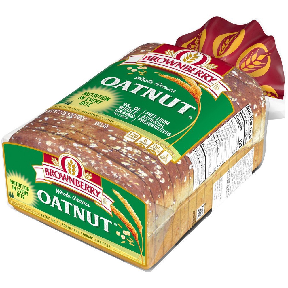 slide 42 of 44, Brownberry Whole Grains Oatnut Bread, 24 oz, 1 ct