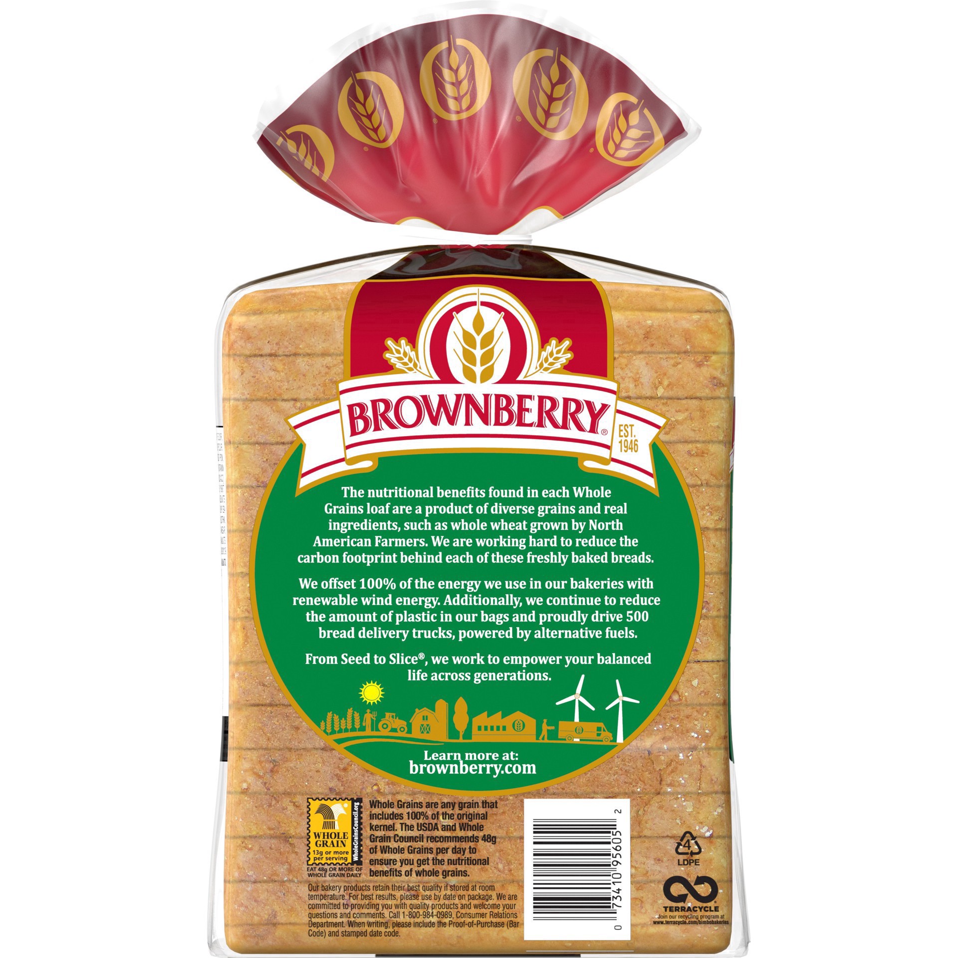 slide 44 of 44, Brownberry Oatnut Bread, 24 oz, Multigrain Bread, Bag, 24 oz