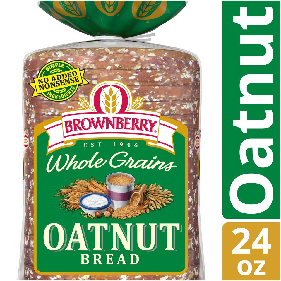 slide 21 of 44, Brownberry Oatnut Bread, 24 oz, Soft Multigrain Bread, Bag, 24 oz