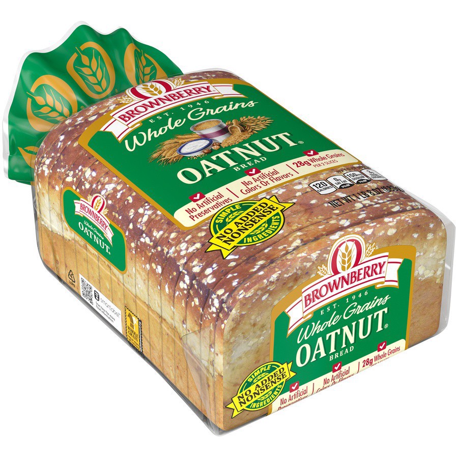 slide 3 of 44, Brownberry Whole Grains Oatnut Bread, 24 oz, 1 ct