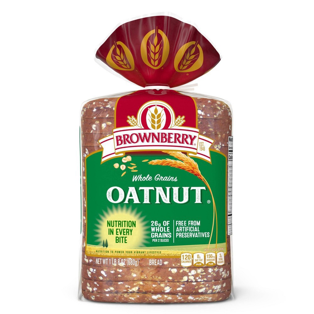 slide 7 of 44, Brownberry Whole Grains Oatnut Bread, 24 oz, 1 ct