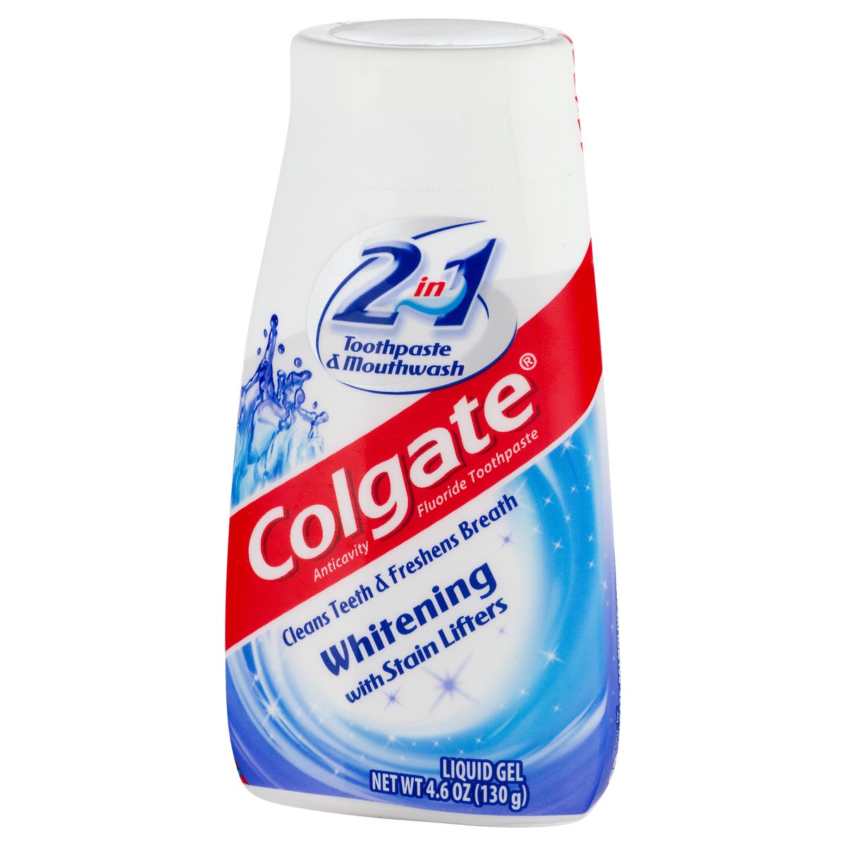 slide 3 of 7, Colgate 2-in-1 Whitening Toothpaste Gel And Mouthwash, 4.6 oz